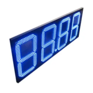 Factory Supply Format 8.888 8.889/10 Led Digital Gas Price Display Led Gas Pump Topper Electronic Price Signs