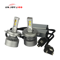 Ampoule de phare LED H4 65W 6000K 6500LM 12V, compatible universel, lumière LED intelligente à intensité variable pour voiture