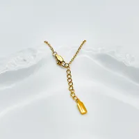 Bracelet chaîne fine en acier inoxydable couleur or EManco, style minimaliste, bijoux pour femmes, pour tous les jours, les rendez-vous et les soirées