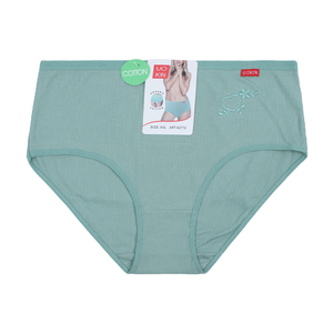 UOKIN Plus size mutandine da donna in cotone <span class=keywords><strong>a</strong></span> coste mutandine con ricamo carino mix <span class=keywords><strong>6</strong></span> colori per il pacchetto all'ingrosso A2772 - Product Image 4