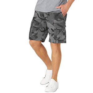 Shorts de sport décontractés pour homme, 100% coton de haute qualité, séchage rapide, poches boutonnées, impression personnalisée, broderie, shorts mi-longs fendus - Product Image 1