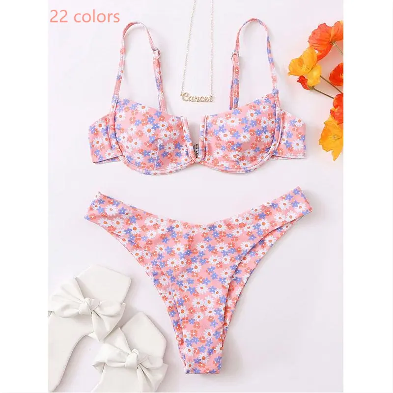 Miyouj Designer push up bikinis female 2021 new biquini thong swimwear fresh women custom printing two piece bathing suits