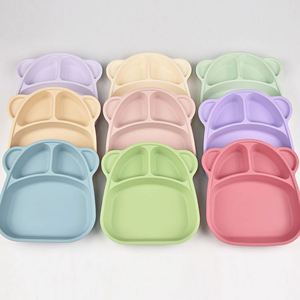 Plato de Silicona de Grado Alimenticio con Logotipo Personalizado, Antiderrames, Apto para Lavavajillas, Juego de Vajilla para Niños Pequeños, Color Personalizado - Product Image 6