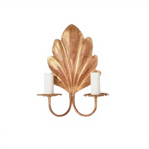 Portavelas de pared de hierro color cobre de la mejor calidad, tamaño personalizado, para colgar en la pared, de los más vendidos. - Product Image 1