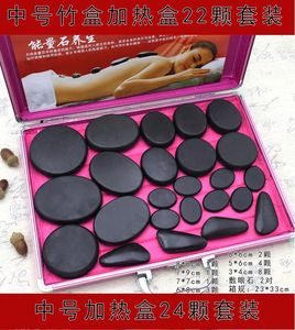 Piedras de Masaje Calientes, Calentador Eléctrico de Piedras de Basalto Energéticas, Aplicación Corporal, Caja de Regalo - Product Image 2
