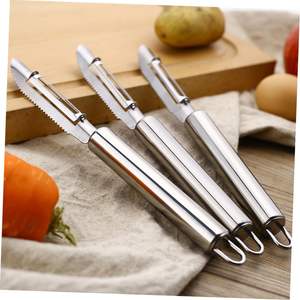 Vente en gros d'usine, gadget de cuisine multifonctionnel et écologique, éplucheur de légumes en acier inoxydable, cuillère à fruits, carotte, mesure - Product Image 3