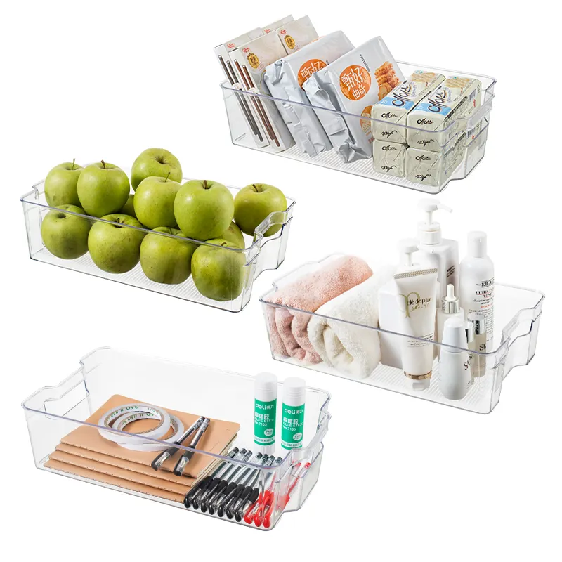 Organizzazione della dispensa in plastica e contenitori per la conservazione accessori per la cucina deposito per il bagno organizzatore per frigorifero contenitori per frigorifero con manico