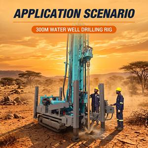 Plataforma de Perforación Rotatoria de Pozos de Agua Tipo Crawler, Económica, de 300M de Profundidad, con Motor Diésel, para Riego de Campos de Arroz en Vietnam y Laos - Product Image 3