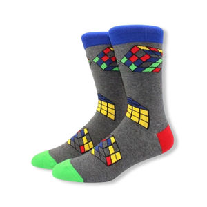 Chaussettes en coton tricoté à motif animalier, longueur ras du cou, pour la mode printanière, avec logo personnalisable sur le corps, le bord et le bas - Product Image 6