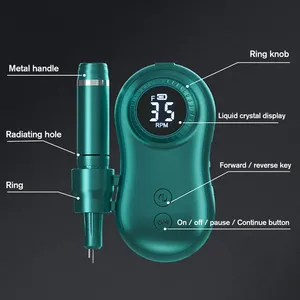 35000RPM Electric Nail Drill Machine Portable Nail Drills for Gel Nails Polish Rechargeable Nail Sander <b>File</b> Manicure Salon Tool - Product Image 5