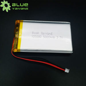 Banco de energía recargable de polímero Lipo Li, celda de 3,7 voltios, iones de litio, 5000 Mah LP105080, batería de polímero de litio - Product Image 3