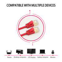 Liansu Linksup 0.2m-50m câble réseau cat6a lan câble FTP cat 6a câble ethernet rj45 cordon de raccordement mince pour ordinateurs portables