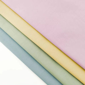 Fabrika fiyat renkli düz boyalı pamuklu kumaş adam kadınlar için <span class=keywords><strong>100</strong></span>% organik pamuklu kumaş Shirting - Product Image 1
