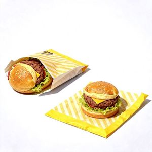 Sacs en papier alimentaire écologiques, imperméables, résistants à la graisse, scellés et doublés pour le pain pita - Product Image 4