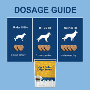 Golosinas Masticables para Perros con Colágeno Tipo II, Curcumina y Omega 3 para la Salud Diaria de las Articulaciones, Marca Privada, 50 Unidades, Suministro Directo de Fábrica - Product Image 5