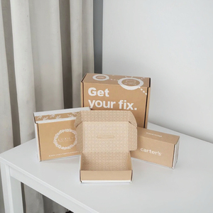 Tùy Chỉnh Vật Liệu Tái Chế Matt Cán Doanh Nghiệp Nhỏ Mô Giấy Stamper Sticker Túi Quà Tặng Bao Bì Cứng Nhắc Hộp Cảm Ơn Bạn - Product Image 3