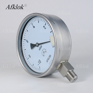 글리세린 충전 충격 방지 유압 시스템 오일 가스 압력계가 있는 스테인리스 스틸 케이스 마노미터 - Product Image 3