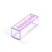 Brillant à lèvres personnalisé transparent rouge à lèvres cosmétique marque privée boîte d'emballage personnalisée boîtes de rouge à lèvres cosmétique en plastique PVC PET
