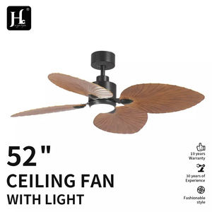 Ventilador de Techo de Estilo Tropical de 52 Pulgadas, Motor de CC Reversible, Función de Memoria, 4 Aspas, Ventilador de Techo Palm Island con Luz - Product Image 3