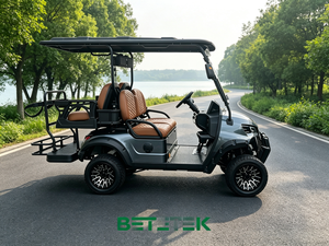 Carrito de Golf Eléctrico de 4 Plazas con Certificado CE DOT, Motor de CA de 4KW, para Carretera, Buggy de Golf Eléctrico para Adultos, para Uso en Carreteras No Públicas - Product Image 1