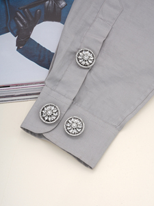 Mancuernillas de Alta Calidad Ecológicas de 25 mm con Pedrería <span class=keywords><strong>para</strong></span> <span class=keywords><strong>Camisas</strong></span> y Vestidos de Mujer, Accesorios de Marca de Ropa - Product Image 3