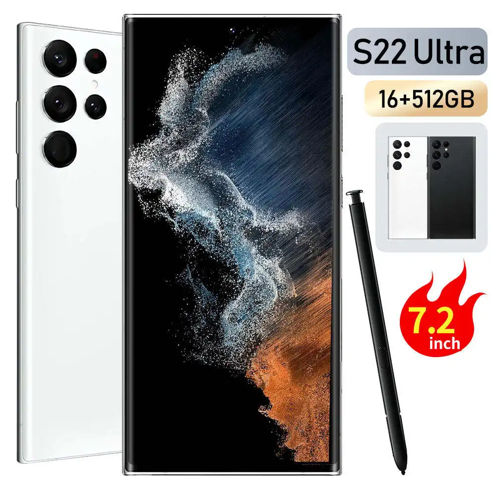 2022 Новый Gala xy S22 Ult ra 5g телефон 7,3 дюймов 16 ГБ + 1 ТБ Смартфон Android 12,0 мобильные телефоны
