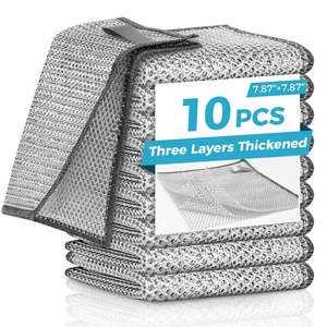 <span class=keywords><strong>Lingettes</strong></span> en <span class=keywords><strong>microfibre</strong></span> multi-usages, humides et sèches, pour la cuisine - Product Image 1