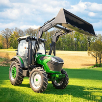 Mini-tracteur agricole multifonctionnel de qualité supérieure, 100 ch, 4x4, à transmission par engrenages, type chargeuse sur roues, pour l'agriculture