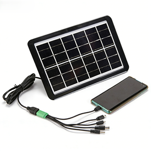 Nouvelle lampe solaire portable 2W USB pour téléphone portable, étanche, d'urgence, mini, en silicium monocristallin, 2V SPC-2W pour extérieur - Product Image 1