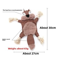 Jouets pour chats et chiens en papier qui couinent, durables et indestructibles, stock d'usine transfrontalier, jouet à mâcher en peluche pour chien