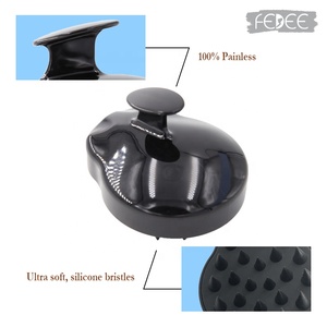 Brosse à cheveux à poils souples en silicone pour shampooing, exfoliant en silicone, masseur de cuir chevelu et de cheveux, brosse à shampooing pour <span class=keywords><strong>la</strong></span> tête - Product Image 4