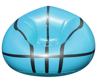 Fauteuil gonflable pliable en PVC écologique imperméable en forme de ballon de football pour le camping et l'extérieur
