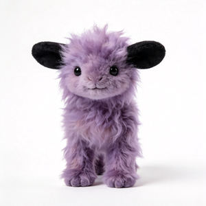 Venta Directa de Fábrica, Peluche de Animalito Adorable, Peluche Personalizado de Oveja Pequeña Morada con Pelo Rizado y Orejas Grandes, Peluche Personalizado - Product Image 4