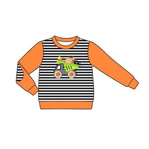 T-shirts personnalisés pour bébés garçons motif citrouille, vente en gros, vêtements pour enfants, boutique, usine, mode enfantine, frères, automne, vêtements pour tout-petits - Product Image 6