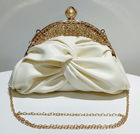 Sac de Soirée Fourre-Tout pour Femme Très Vendu avec Chaîne, Sac à Main de Luxe Haut de Gamme pour Femme, Pochette de Dîner en Strass Tendance, Sac à Main Élégant pour Dames