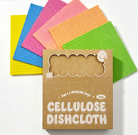 Essuie-vaisselle en cellulose coloré, 100% fibres végétales naturelles, réutilisable, compostable, chiffon de nettoyage de cuisine, serviettes à vaisselle biodégradables