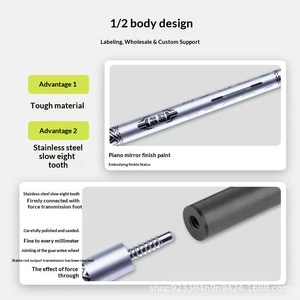 Queue de billard haut de gamme en fibre de carbone, deux pièces, avec design de tête fine pour le billard américain, anglais et <span class=keywords><strong>chinois</strong></span> à neuf boules - Product Image 3