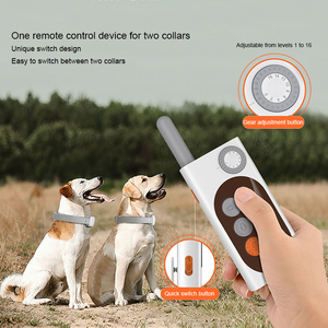 Collar de entrenamiento de descarga eléctrica recargable personalizado para perros, impermeable, con Control remoto, collares de entrenamiento para perros hechos de plástico - Product Image 4