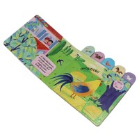 Libro de Cartón Personalizable con Logotipo, Impresión a Color, Diseño de Ballena, Alfabeto Pequeño, Muestra Gratuita, Perfecto para Niños, con Índice