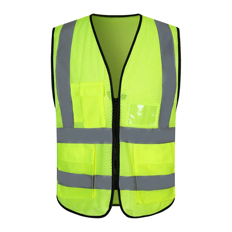 Gilet de sécurité réfléchissant pour hommes, vêtements de travail unisexe, haut sans manches, gilet réfléchissant vert à haute visibilité, gilet de sécurité Offres Spéciales