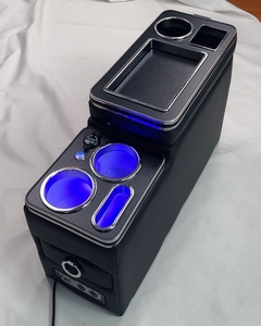 Boîte de console multifonctionnelle pour voiture, plusieurs espaces de rangement, porte-gobelet, accoudoir de rangement, <span class=keywords><strong>intérieur</strong></span> pour les grands véhicules, conduite incluse - Product Image 1