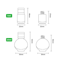 5ml 10ML rond verre voiture suspendu diffuseur bouteille vide pendentif huile essentielle parfum aromathérapie conteneur