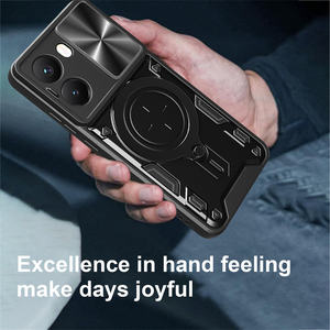 Funda trasera de armadura de lujo para Poco X7 X7pro 5G Funda protectora de lente soporte de anillo Coque para Poko <span class=keywords><strong>Pocco</strong></span> Little X7 X 7 Pocox7 Pro Funda - Product Image 5