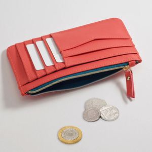 Cartera de Cuero Sintético con Logotipo Personalizado, Tarjetero, Monedero con Cremallera de Cuero Sintético - Product Image 1
