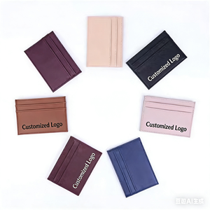 CustomFactory Price Slim Fine Leather <b>Card</b> Holder Hot Sale Slim Id Credit <b>Card</b> Sleeve Pu Saffiano Leather Credit <b>Card</b> Holder - Product Image 2