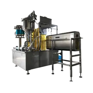 Juice standup pouch filling capping machine with nitrogen gas filling