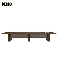 Table de réunion de luxe de 4,6 m pour 20/16 personnes, table modulaire ovale moderne en forme de U pour 12 personnes, table de salle de conférence de Foshan