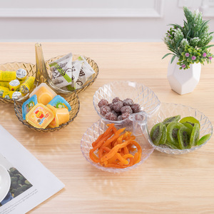Plastic Fruit Platter Stackable Transparent 3 Tier Serving Tray For Party Kitchen Use - Product Image 4