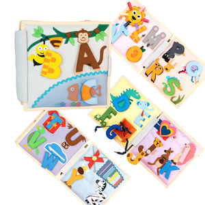 หนังสือผ้าสักหลาดแบบเงียบเล่<span class=keywords><strong>ม</strong></span>แรกของเล่นเพื่อการศึกษาแบบ<span class=keywords><strong>ม</strong></span>อนเตสซอรี่ทำด้วย<span class=keywords><strong>ม</strong></span>ือสำหรับเด็กปฐ<span class=keywords><strong>ม</strong></span>วัย - Product Image 1