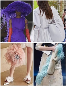 Frange en plumes d'autruche moelleuses pour vêtements, sacs, chaussures, accessoires pour cheveux, décoration intérieure, tenues de scène - Product Image 5